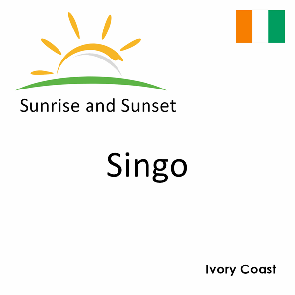 Sunrise and sunset times for Singo, Ivory Coast