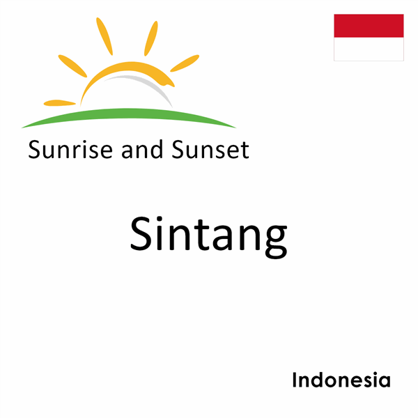 Sunrise and sunset times for Sintang, Indonesia