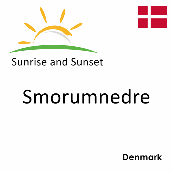 Sunrise and sunset times for Smorumnedre, Denmark