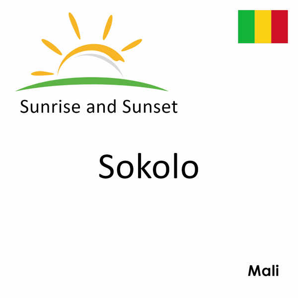 Sunrise and sunset times for Sokolo, Mali