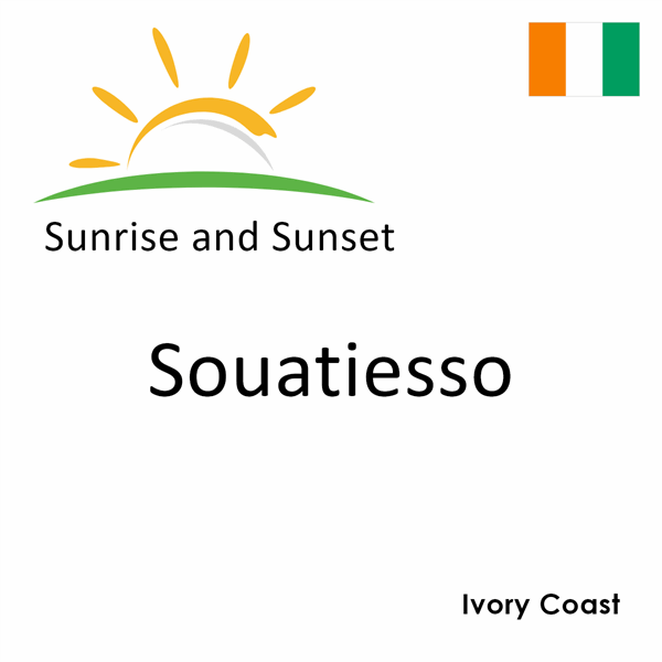 Sunrise and sunset times for Souatiesso, Ivory Coast