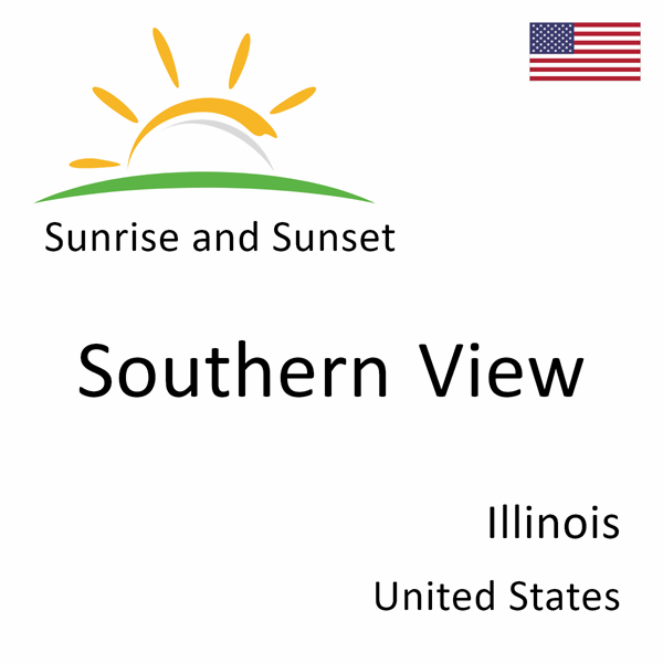 Sunrise and sunset times for Southern View, Illinois, United States