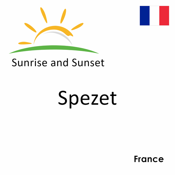 Sunrise and sunset times for Spezet, France