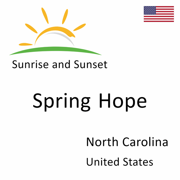 Sunrise and sunset times for Spring Hope, North Carolina, United States