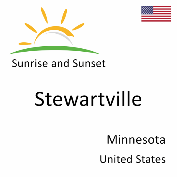 Sunrise and sunset times for Stewartville, Minnesota, United States