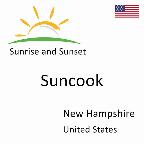 Sunrise and sunset times for Suncook, New Hampshire, United States