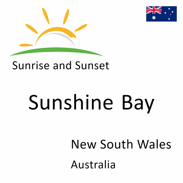 Sunrise and sunset times for Sunshine Bay, New South Wales, Australia