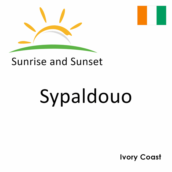 Sunrise and sunset times for Sypaldouo, Ivory Coast