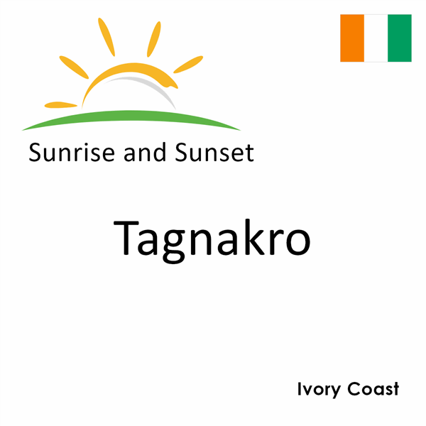 Sunrise and sunset times for Tagnakro, Ivory Coast