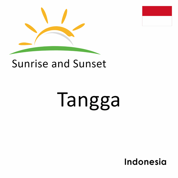 Sunrise and sunset times for Tangga, Indonesia