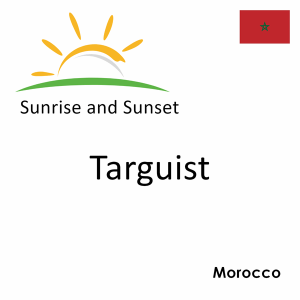 Sunrise and sunset times for Targuist, Morocco