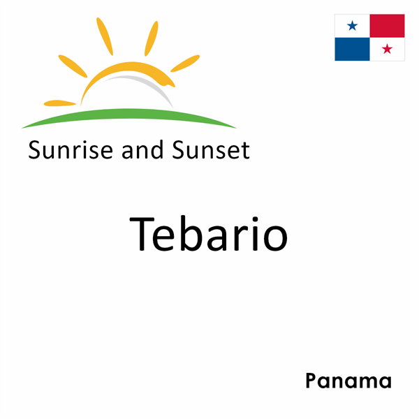 Sunrise and sunset times for Tebario, Panama