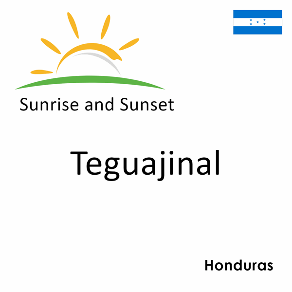 Sunrise and sunset times for Teguajinal, Honduras