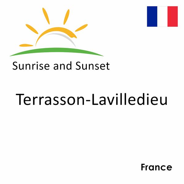 Sunrise and sunset times for Terrasson-Lavilledieu, France