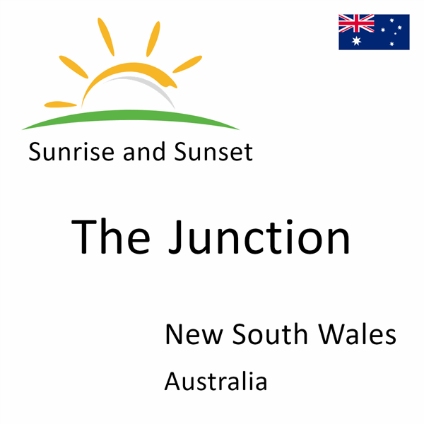 Sunrise and sunset times for The Junction, New South Wales, Australia