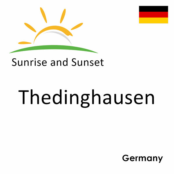 Sunrise and sunset times for Thedinghausen, Germany