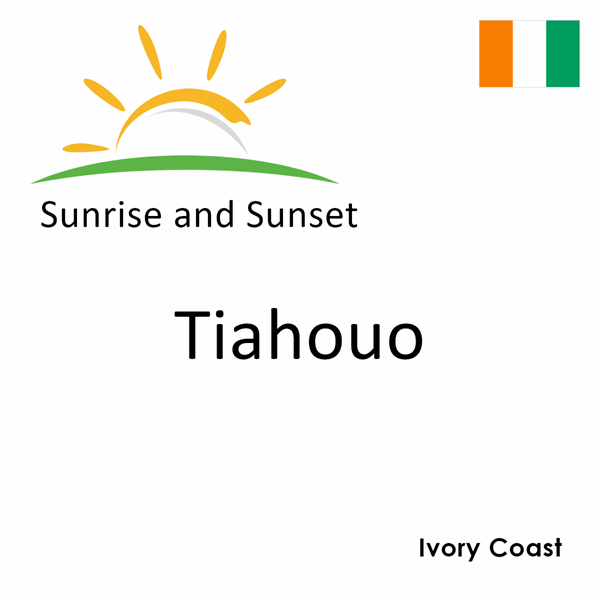 Sunrise and sunset times for Tiahouo, Ivory Coast