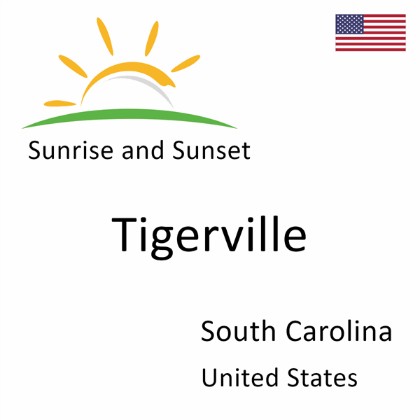 Sunrise and sunset times for Tigerville, South Carolina, United States