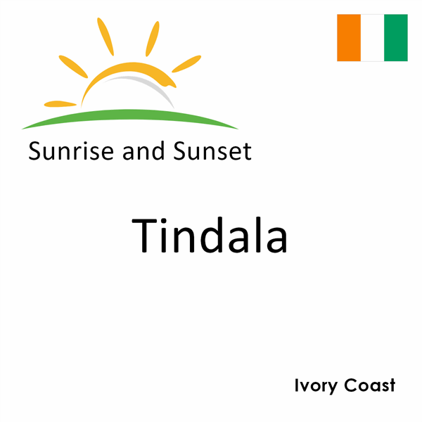 Sunrise and sunset times for Tindala, Ivory Coast