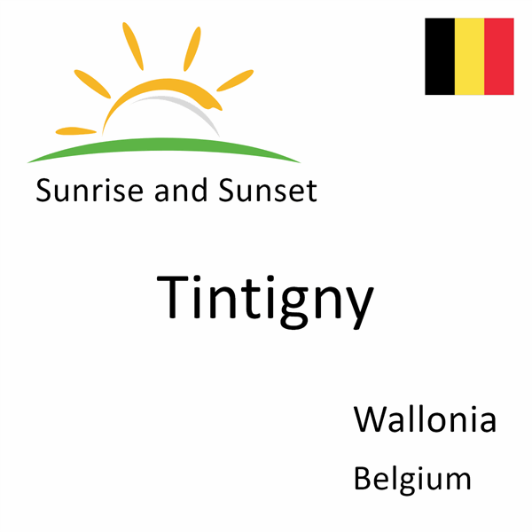 Sunrise and sunset times for Tintigny, Wallonia, Belgium