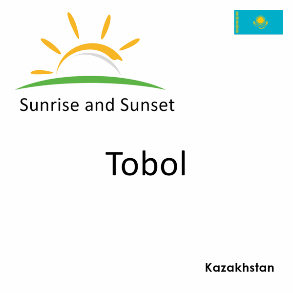 Sunrise and sunset times for Tobol, Kazakhstan