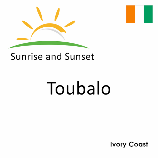 Sunrise and sunset times for Toubalo, Ivory Coast