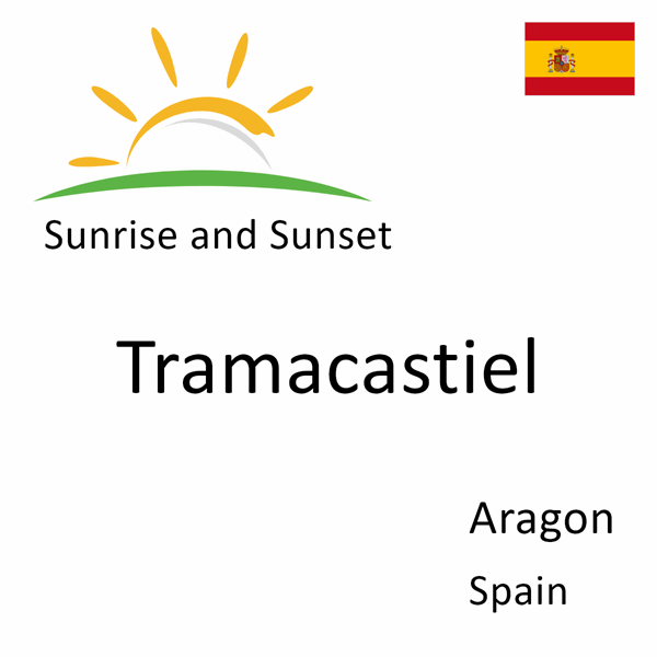 Sunrise and sunset times for Tramacastiel, Aragon, Spain