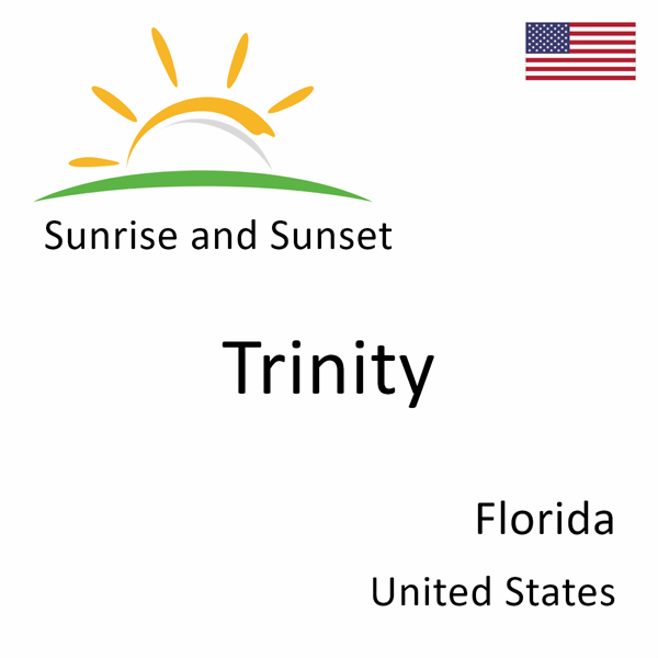 Sunrise and sunset times for Trinity, Florida, United States