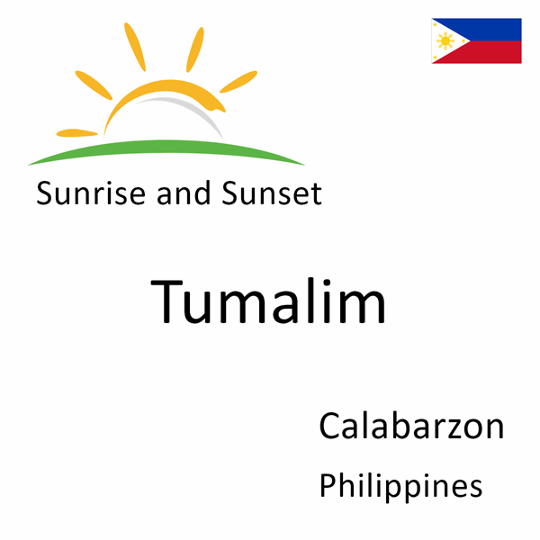 Sunrise and sunset times for Tumalim, Calabarzon, Philippines