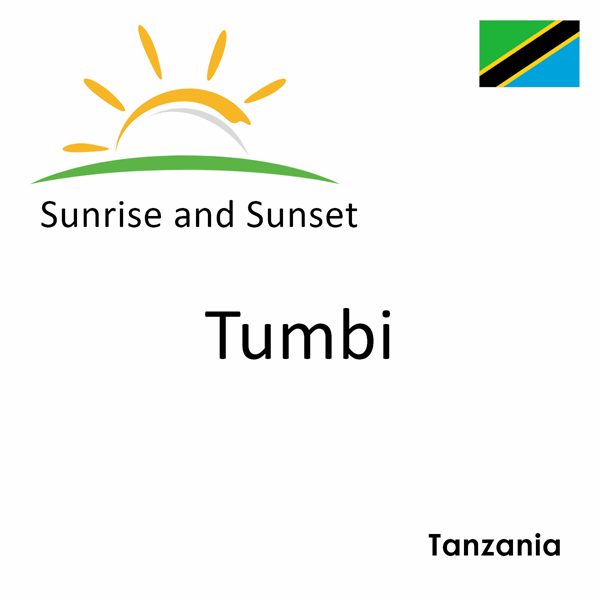 Sunrise and sunset times for Tumbi, Tanzania