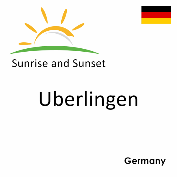 Sunrise and sunset times for Uberlingen, Germany