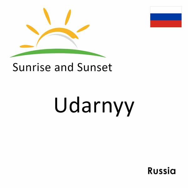 Sunrise and sunset times for Udarnyy, Russia