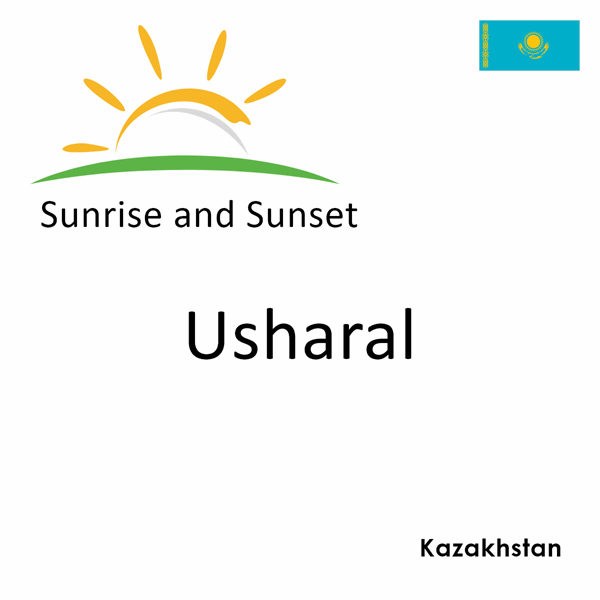 Sunrise and sunset times for Usharal, Kazakhstan