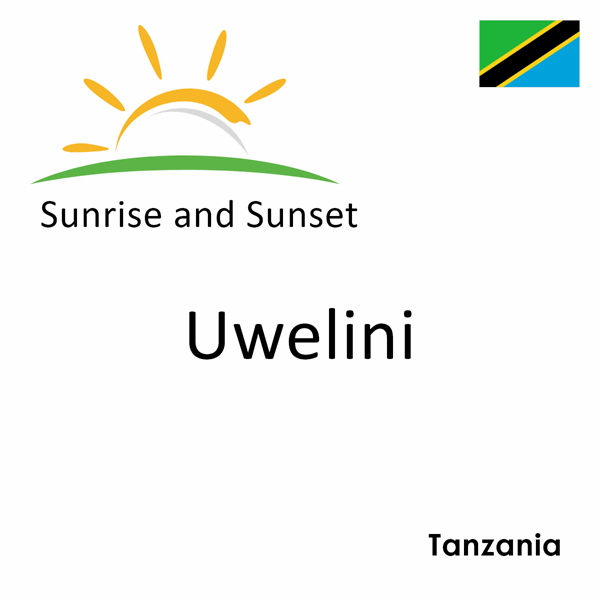 Sunrise and sunset times for Uwelini, Tanzania