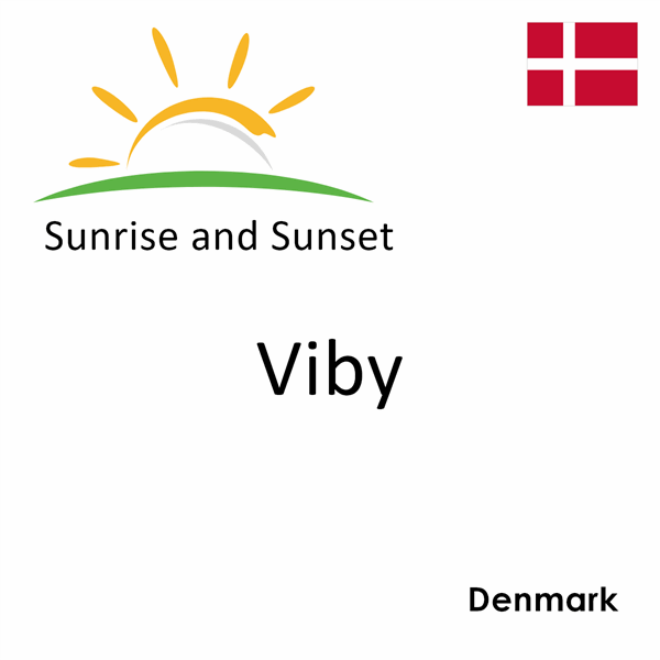 Sunrise and sunset times for Viby, Denmark