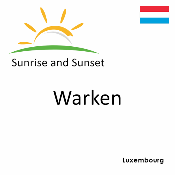 Sunrise and sunset times for Warken, Luxembourg