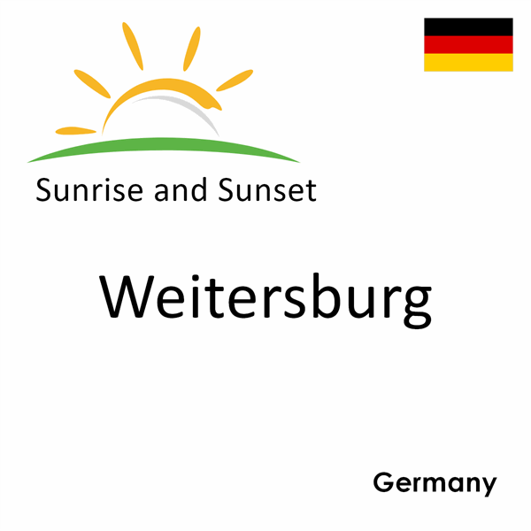 Sunrise and sunset times for Weitersburg, Germany