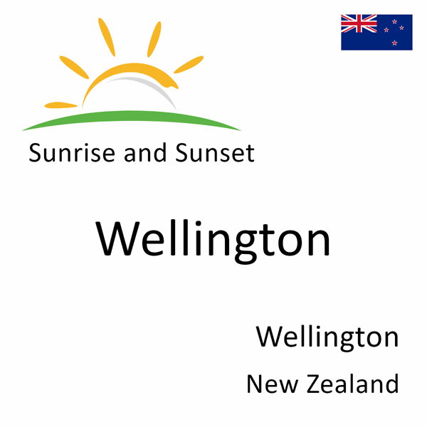 Sunrise and sunset times for Wellington, Wellington, New Zealand