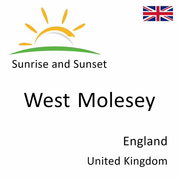 Sunrise and sunset times for West Molesey, England, United Kingdom