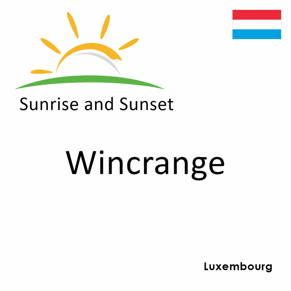 Sunrise and sunset times for Wincrange, Luxembourg