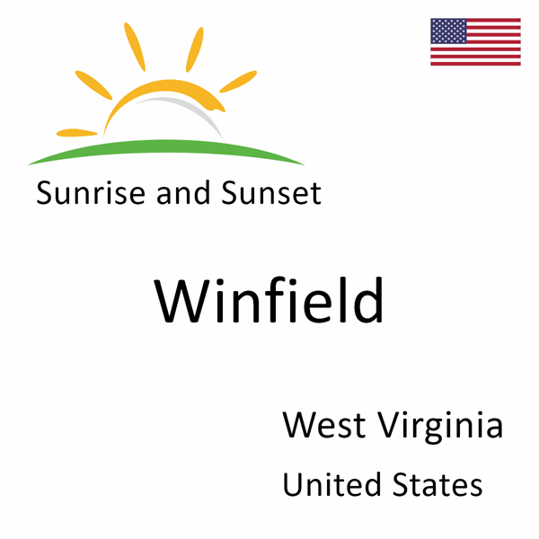 Sunrise and sunset times for Winfield, West Virginia, United States