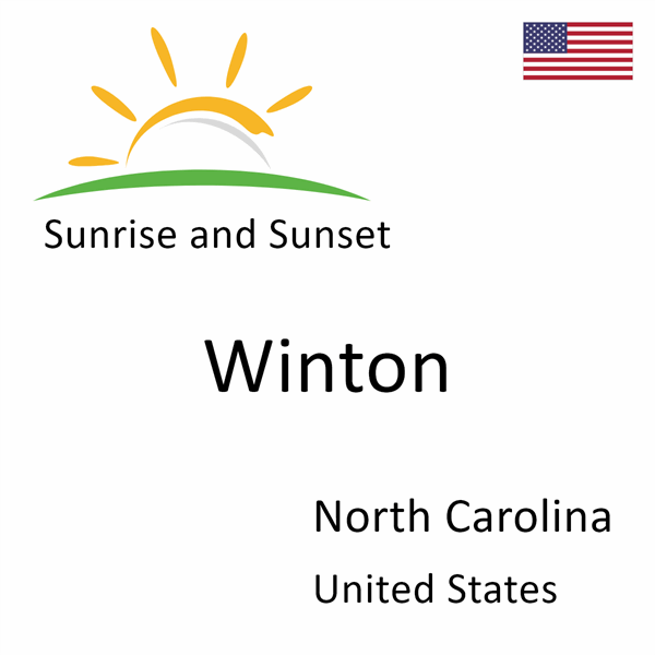 Sunrise and sunset times for Winton, North Carolina, United States