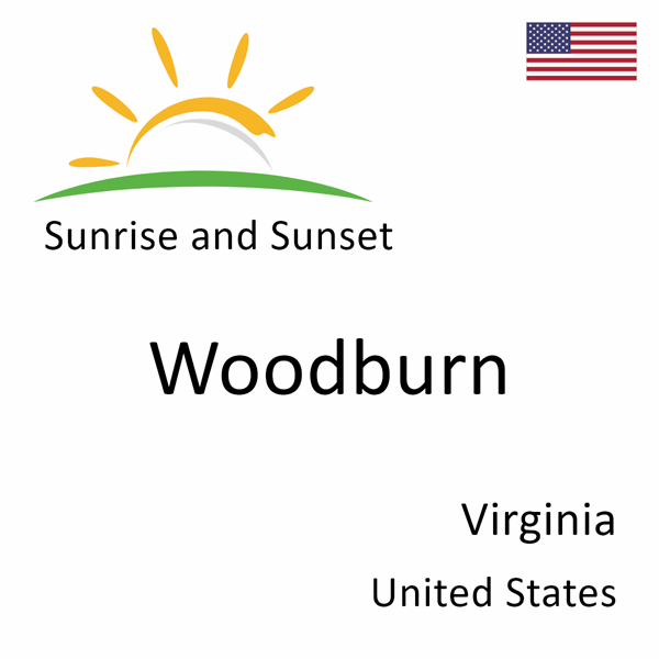 Sunrise and sunset times for Woodburn, Virginia, United States