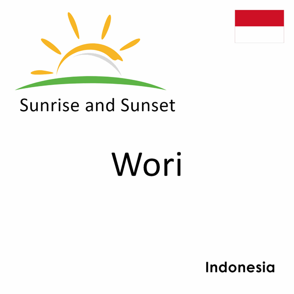 Sunrise and sunset times for Wori, Indonesia