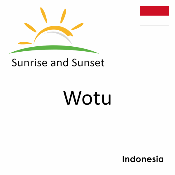 Sunrise and sunset times for Wotu, Indonesia