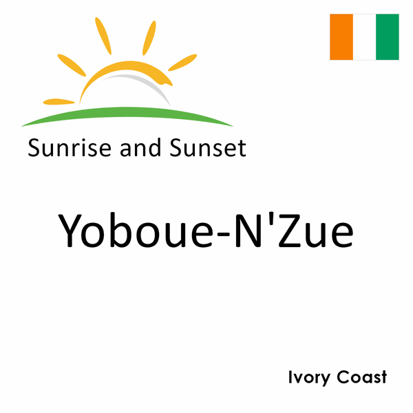 Sunrise and sunset times for Yoboue-N'Zue, Ivory Coast