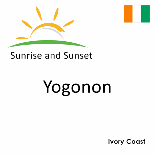 Sunrise and sunset times for Yogonon, Ivory Coast