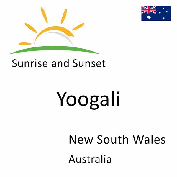 Sunrise and sunset times for Yoogali, New South Wales, Australia