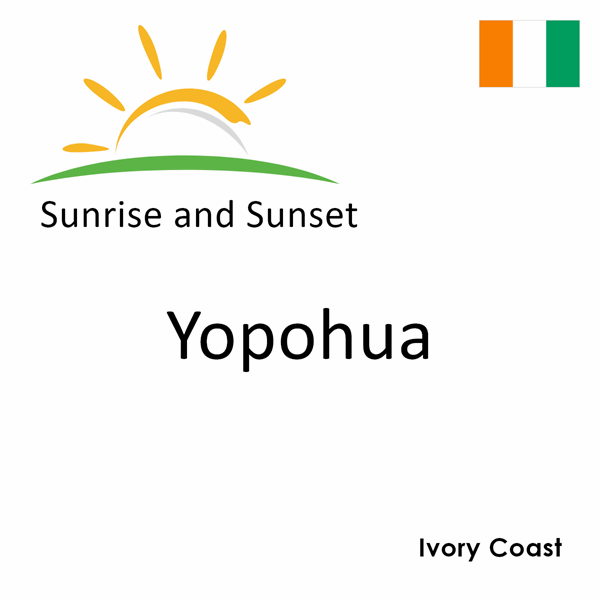 Sunrise and sunset times for Yopohua, Ivory Coast