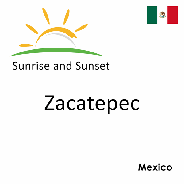 Sunrise and sunset times for Zacatepec, Mexico